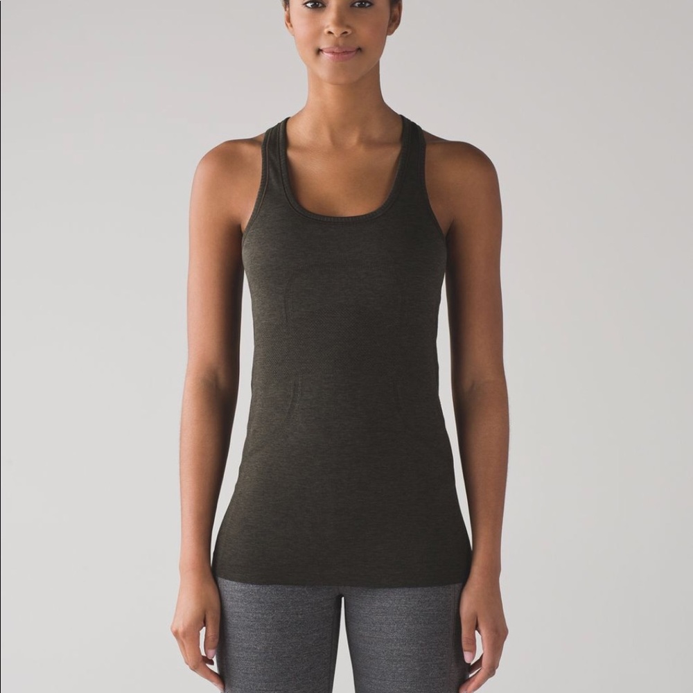 SOLD Dark army green lululemon top